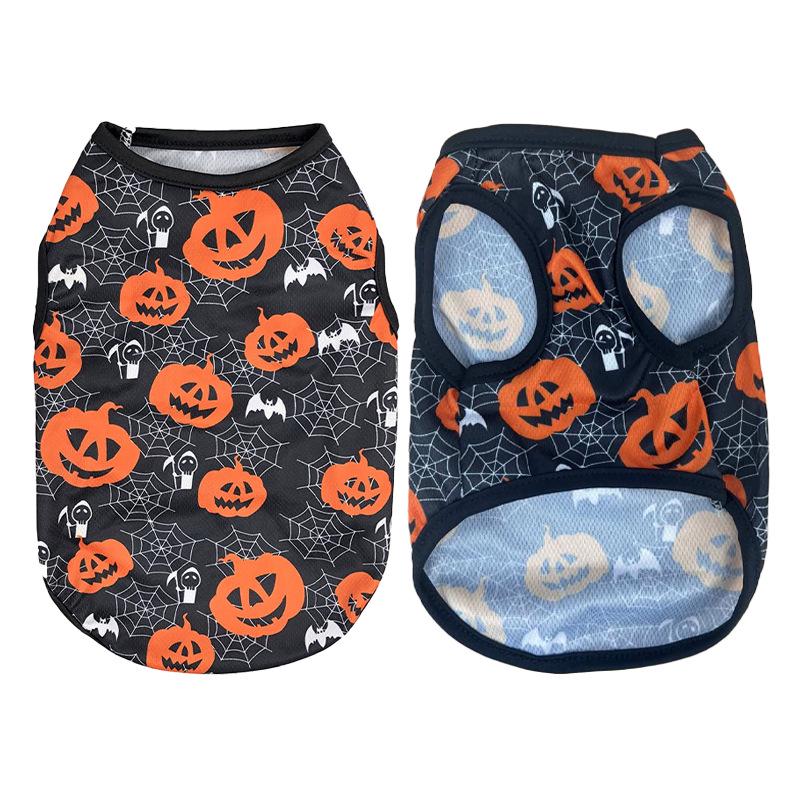 Pet Halloween Summer Vest: Spider, Devil, Pumpkin Designs