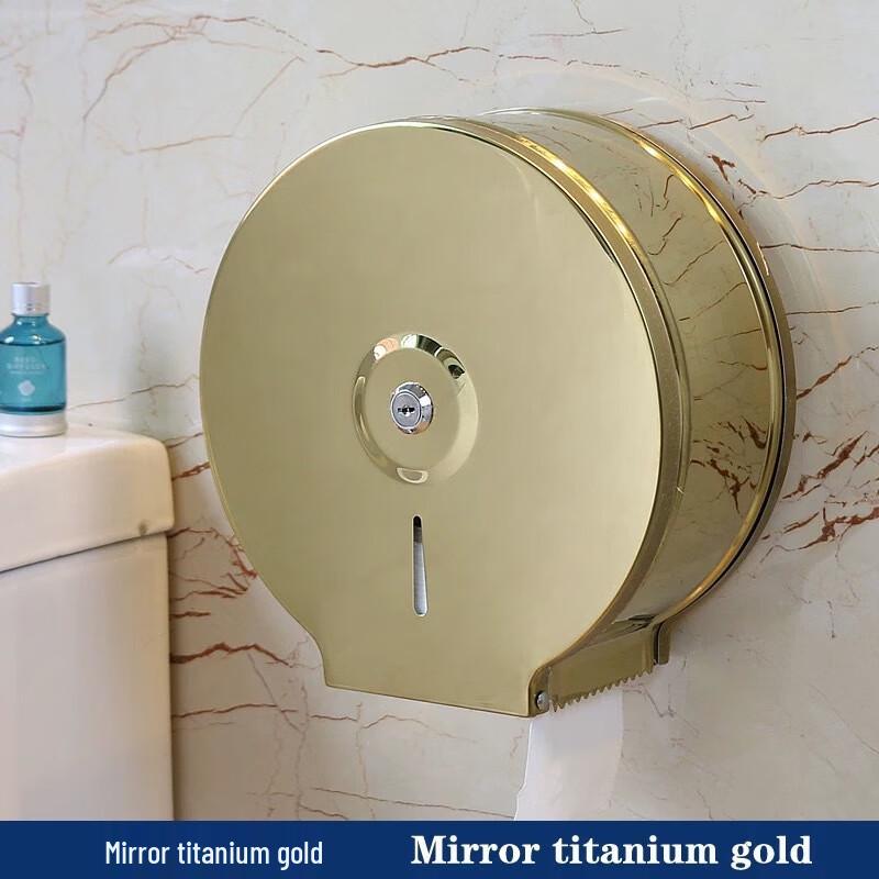 Stainless Steel Hotel Bathroom Large Roll Toilet Paper Holder Large Roll