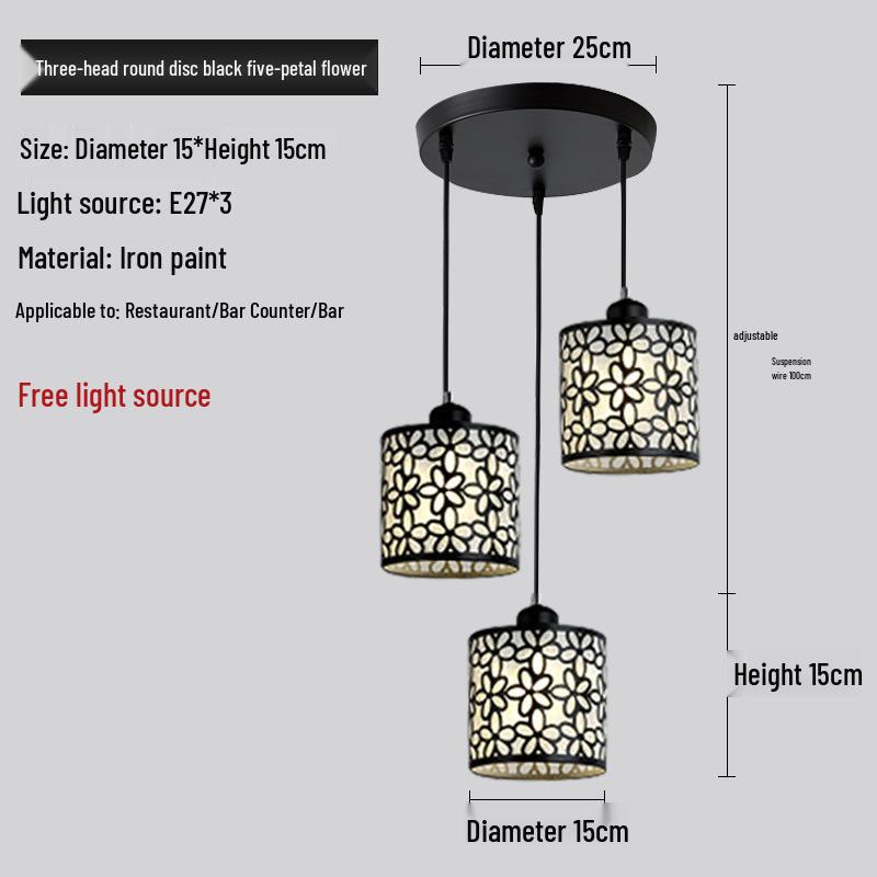 Creative LED Pendant Light - Single or Triple Head for Dining or Bar Areas