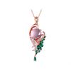 Collana Clavicola Smeraldo Pietra Preziosa di Cristallo Rosa Ora Ha un Nuovo Temperamento
