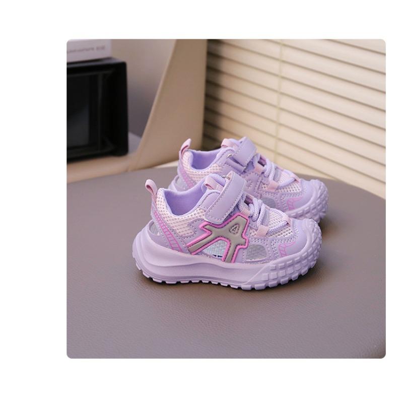 Children's Sports Shoes Summer New Boys Sandals Medium and Small Children's Mesh Breathable Shoes Girls Breathable Soft Sole Dad Shoes