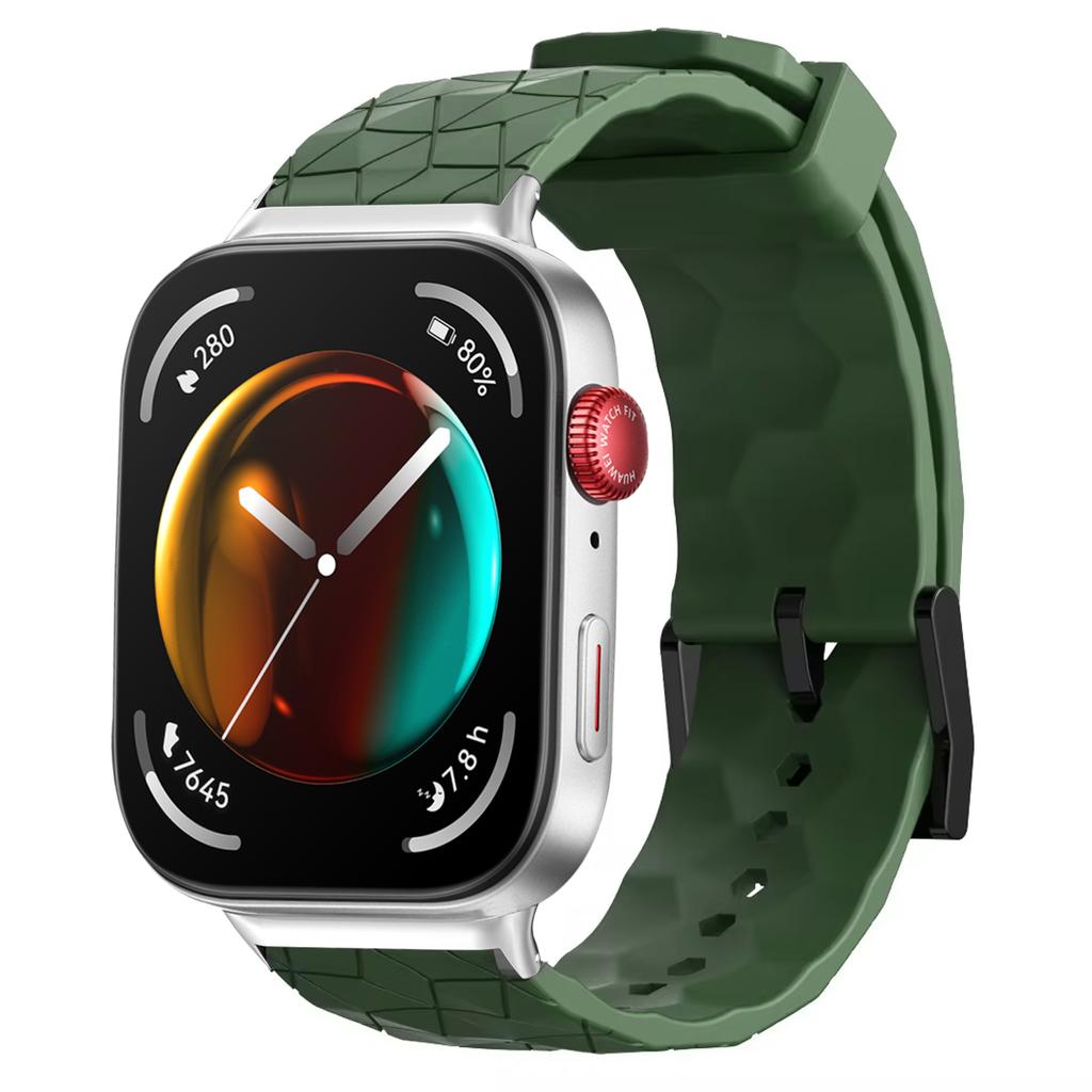 Football Pattern Silicone Strap For Huawei watch fit 3 Breathable SmartWatch Bracelet Huawei watch fit3 Wristband Accessories