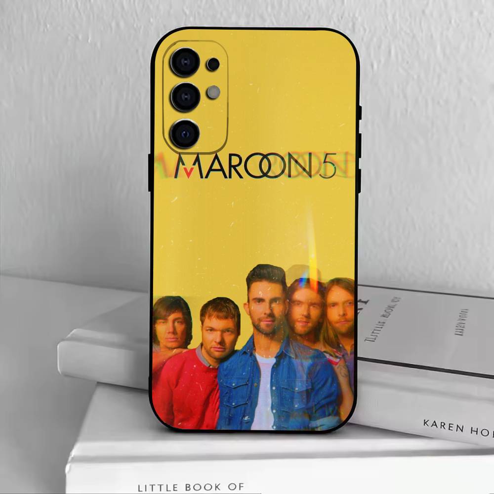 M-Maroon 5 Phone Case For Samsung S25,S24,S21,S22,S23,S30,Ultra,S20,Plus,Fe,Lite,Note,10,Black Cover