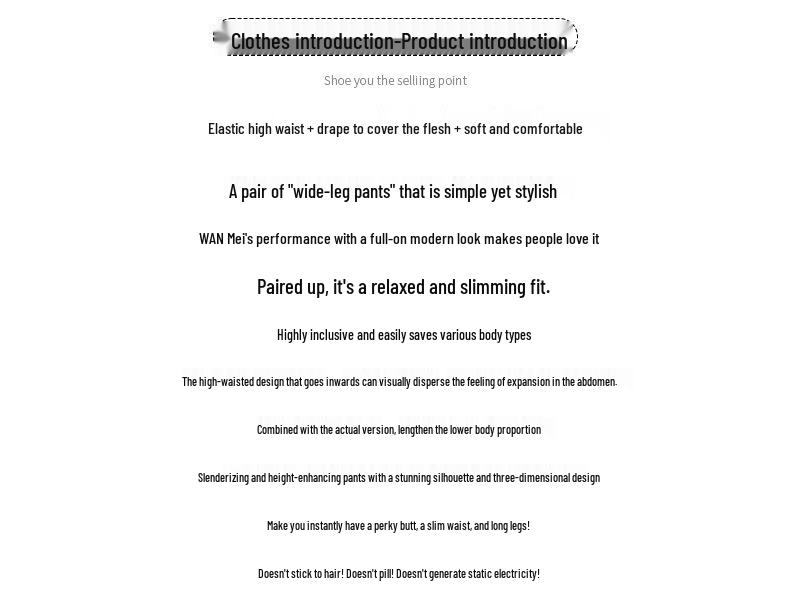 Women's Patchwork Lace Trim High-Waisted Wide-Leg Pants: Versatile, Slimming, Plus Velvet for Autumn/Winter 2025.