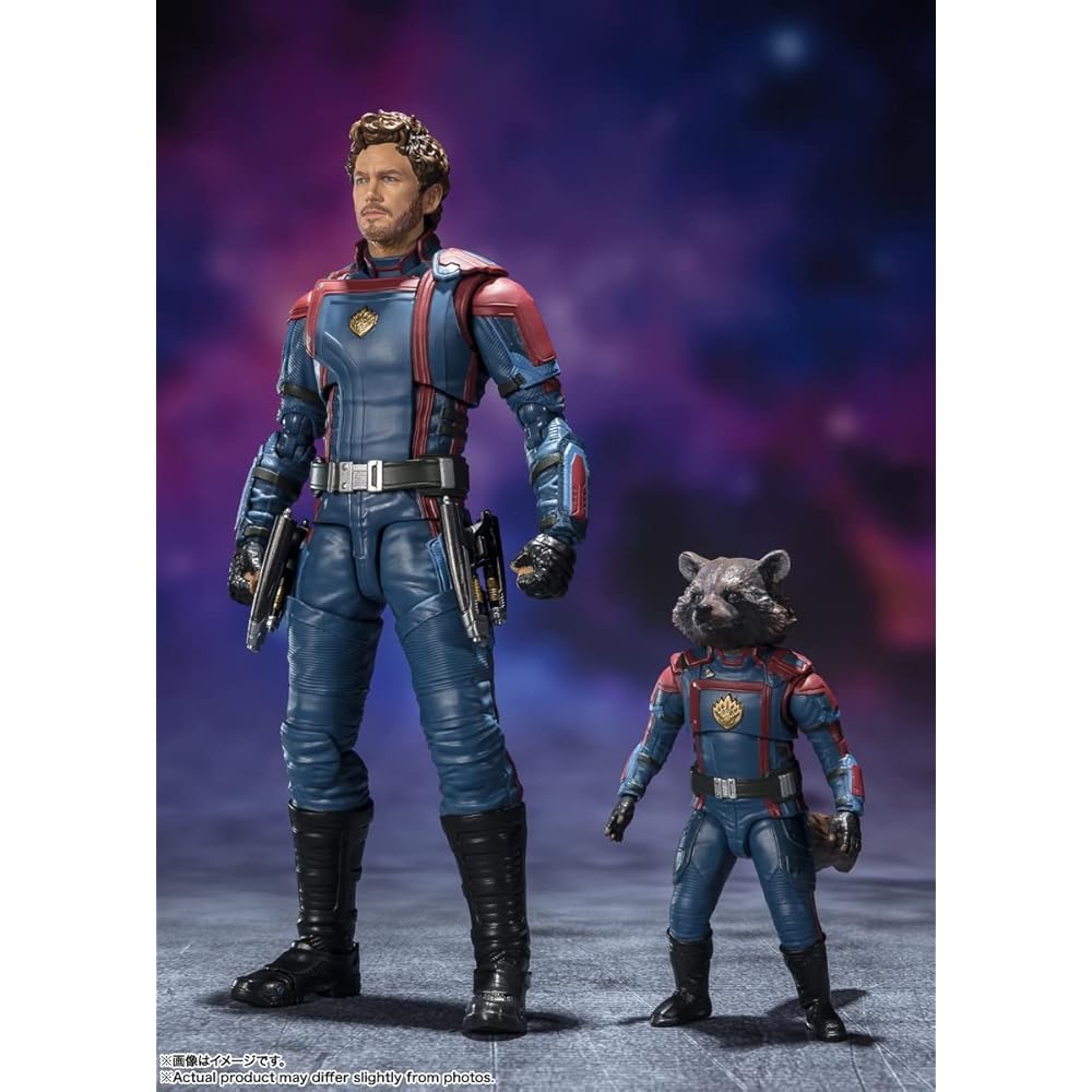 TAMASHII NATIONS S.H. Figuarts Star-Lord & Rocket Raccoon 150mm PVC & ABS Action Figure Guardians of the Galaxy Volume 3