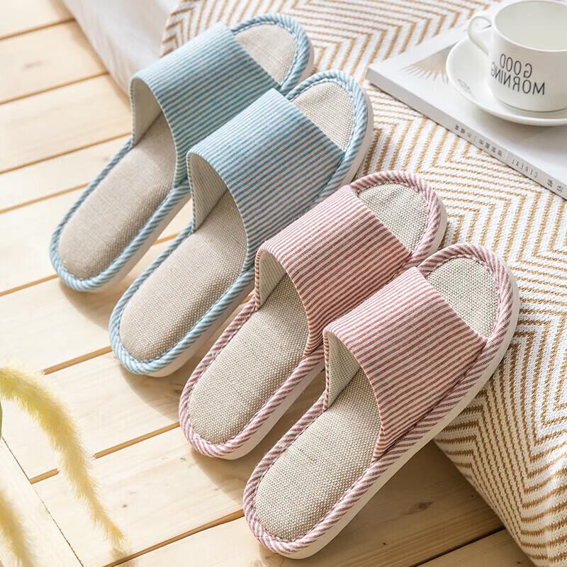 Jieliya Indoor Linen Slippers