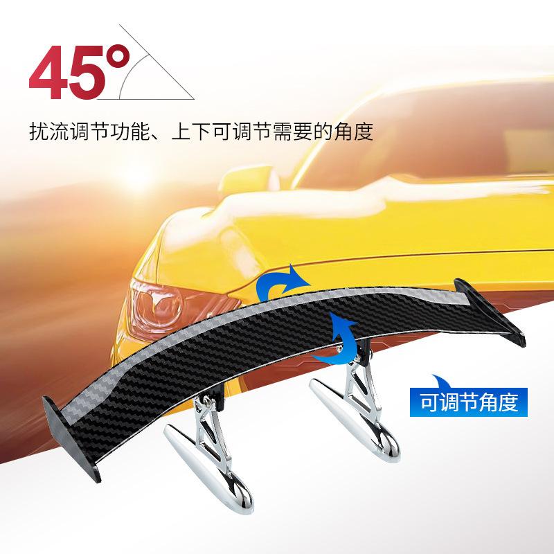 Universal Painted Mini Car Rear Spoiler No‑Drill Creative Personalized Modified Small Tail Wing Sport Car Decor Accessories