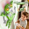 Wall Climbing Remote Control Chameleon, Remote Control Robot Kids Toys, 360° Rotating RC Stunt Car with Light