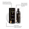 Hoegoa 100ml 3 in 1 Kräuter-Schwarzfärbe-Shampoo Sofortige Farbe Grau zu Naturschwarz Polygonum Multiflorum Haarfarben-Shampoo