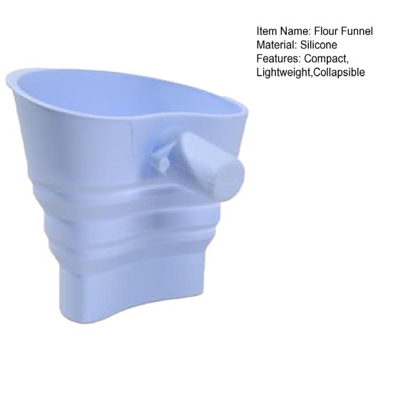 Collapsible Flour Funnel for KitchenAid 5 Quart Tilt-Head Mixers Drip-Free Silicone Flour Funnel Easy