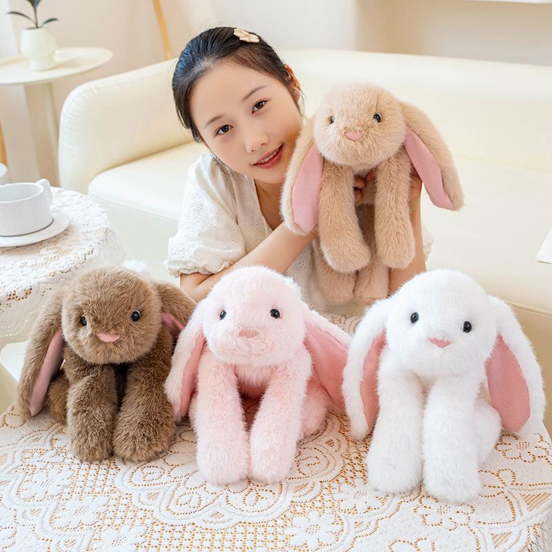 45cm Very Soft Rabbit Plushies Cuddly Stuffed Bunny Rabbit Plush Toy Throw Doll Birthday Gifts Girl Child