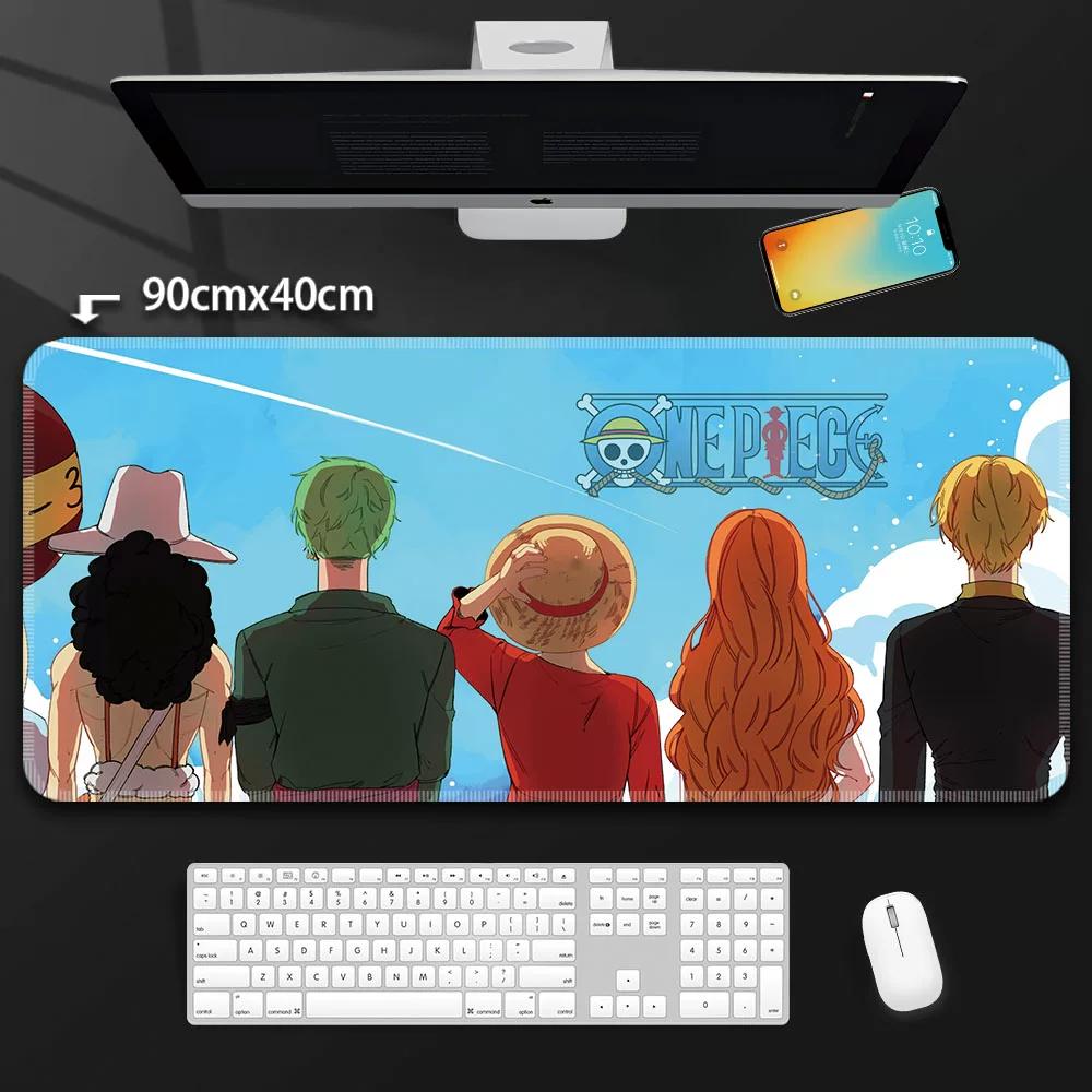 One Piece Leather Mouse Pad Oversized Peripherals Two-dimensional Anime  Monkey D. Luffy Roronoa Zoro  Boys Computer E-sports Game Keyboard Table Mat