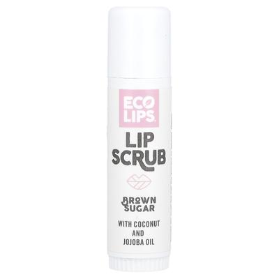 Eco Lips, Lip Scrub, Brown Sugar, 0.56 Oz (17 G)