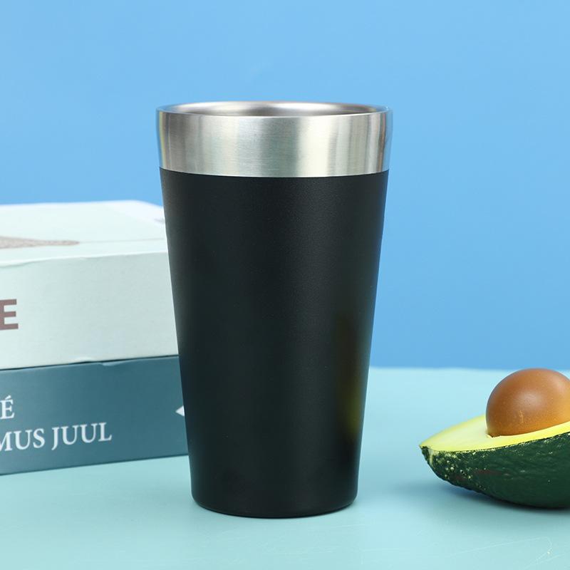 304 Stainless Steel Mug Large Capacity Beer Mug Portable Car Mug Double Coffee Cup