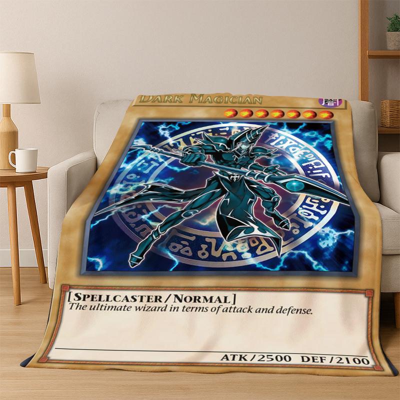 Anime Yu-Gi-Oh Carta Mostro Cartone Animato Coperta in Flanella Morbida Calda Coperta Plaid per Camera da Letto Soggiorno Letto Picnic Bambino