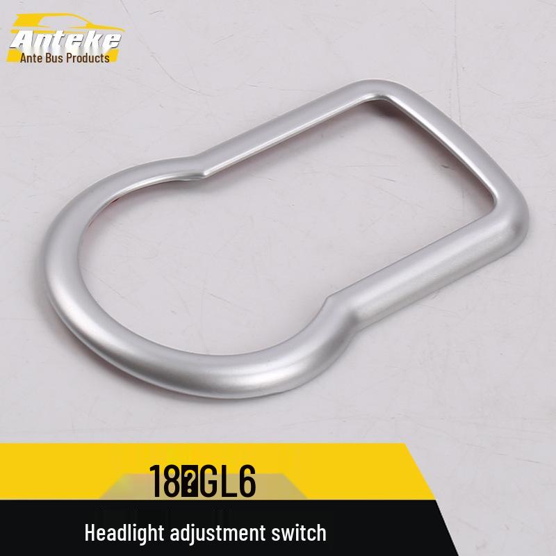 Headlight Adjustment Switch Trim for 18 GL6 Models: Decorative Frame & Control Panel Sticker
