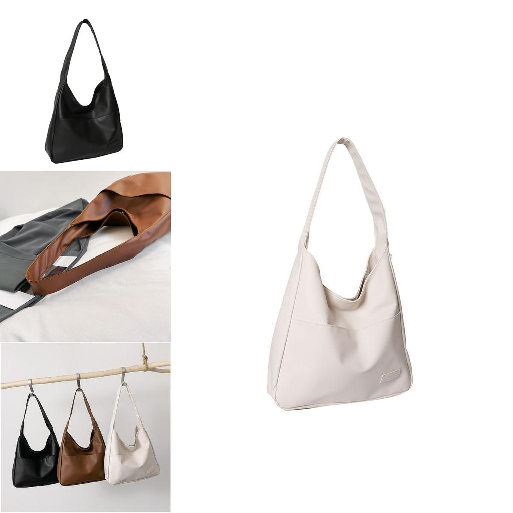 Simple Solid Color Large Capacity Women Casual Tote Bag For Daily Commuting