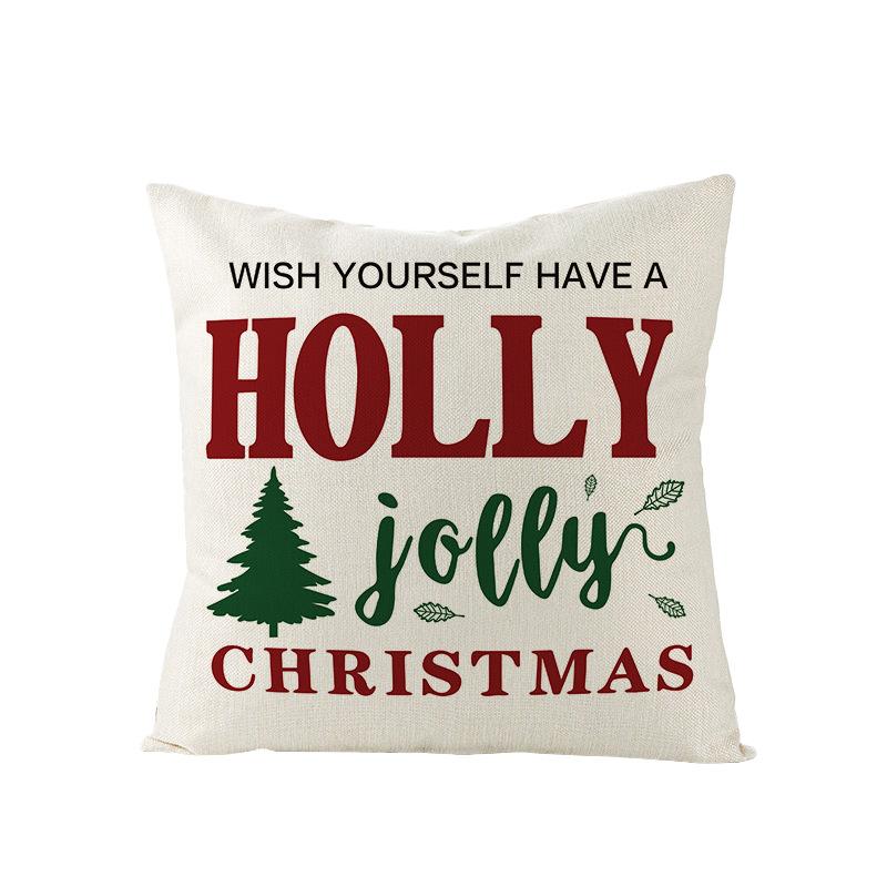 New Christmas Pillow Cover Nordic Farmhouse Pastoral Christmas Sofa Pillow Cushion Cover