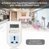 Plug in Digital Timer Switch Weekly Programmable Electrical Timer Outlet 16 Independent ON  OFF Programs for Home