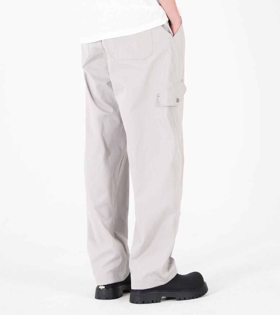 Beoteunseoul Elastic String Cotton Pants (Light Gray)