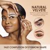 Eyebrow Definer Powder Stamp Makeup with 8 Reusable Stencils Long Lasting Hairline Shadow Powder Hair Chalk Hair Fluffy Powder