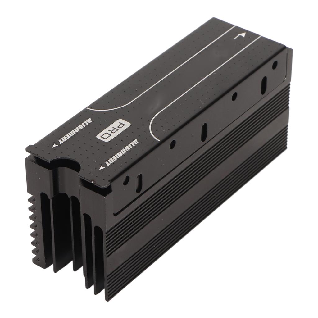 M.2 Heatsink with 3 Thermal Pad Aluminum Alloy Quiet Running NVME 2280 SSD Cooler SSD Radiator Black