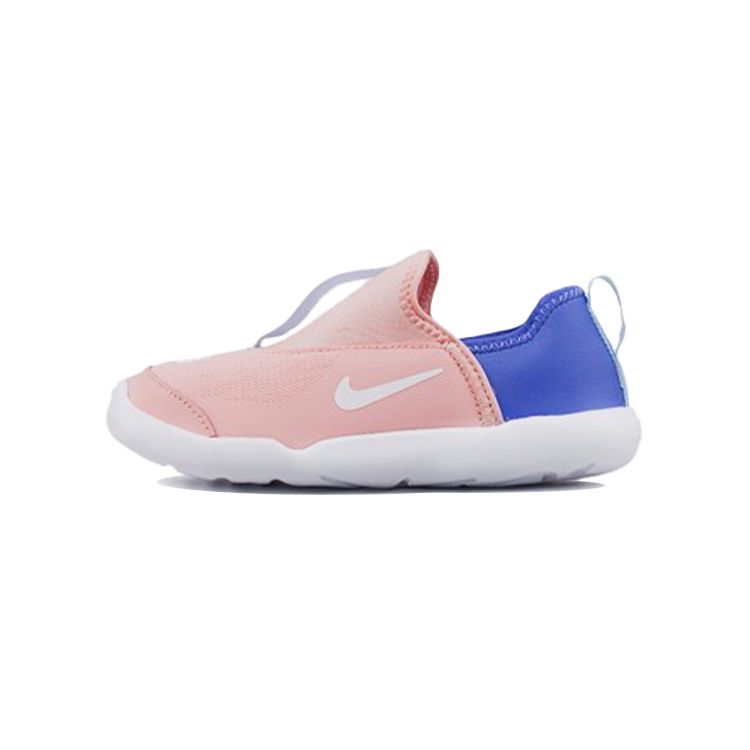 Nike Lil Swoosh Cushioning Durable Lightweight Low-Top Walking Shoes Baby Shoes Pink Blue AQ3114-602