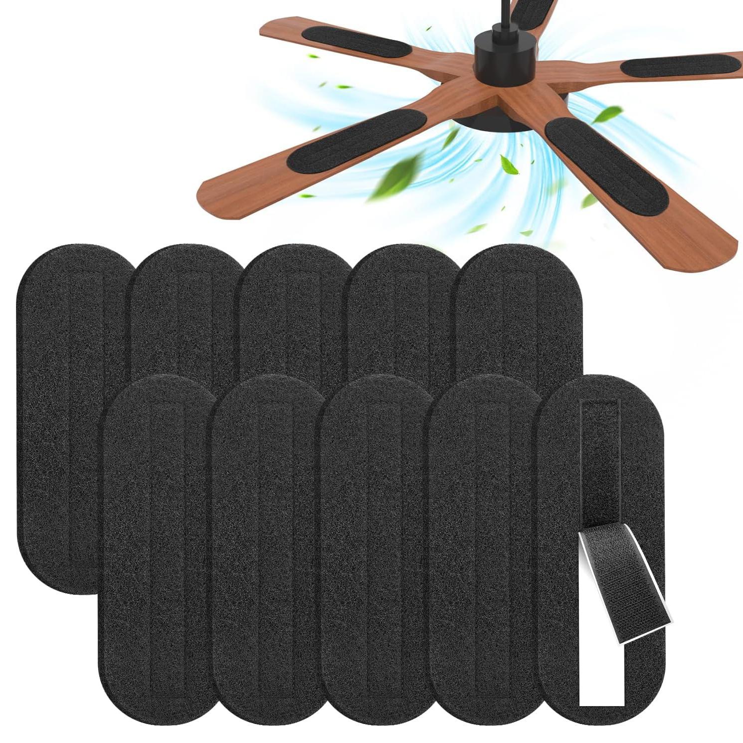 

2026 Upgrade Ceiling Fan Air Purifier Pads, Activated Coconut Shell Carbon Fan Filters Trap Dust,Odors,Universal Fan Blade Air Fresh Purifier 20Pcs