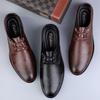 Herrars nya skor i krokodilläder första lagret kohud herrars vardagliga brittiska affärsklädsel andningsbara mångsidiga herr