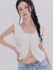 Tetemochi Crochet Knit Vest (Ivory)