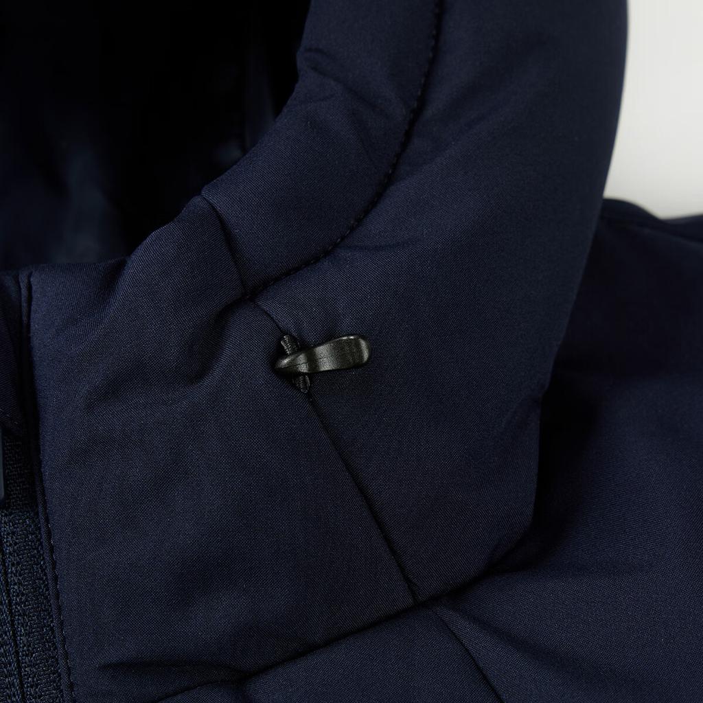 Adidas Warm Hooded Mid-Length Casual Sports Down Jacket Men Jacket Blue JL9615