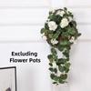 New Realistic Artificial Geraniums White Red Flower Wedding Decoration Fake Plants Home Farmhouse Faux Flower Arrangement