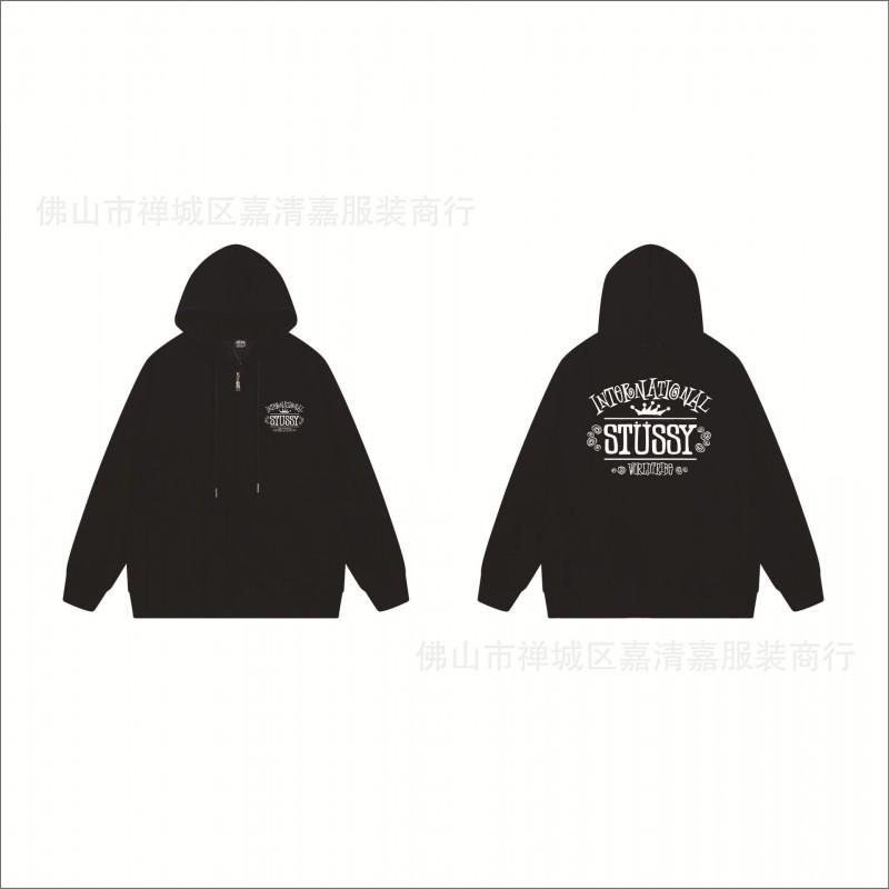 Mens Oversized Zip-Up Hooded Sweatshirt Casual Streetwear Cotton Pullover Fall