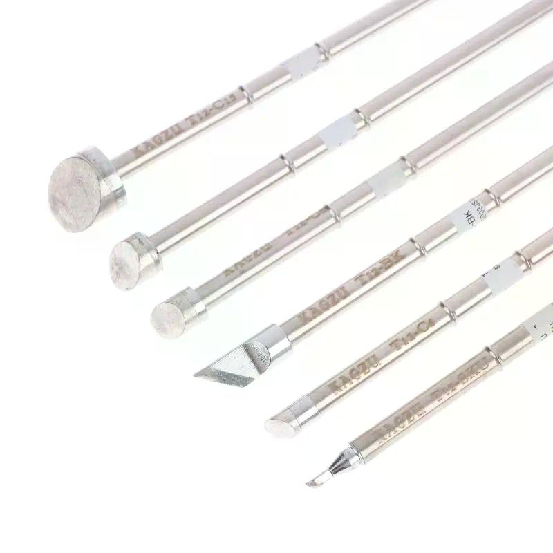 T12-BK Welding Iron Tips for OLED & STC-LED Soldering Station Compatible with P9/M8/9501 Handle Rework Tool C6/C8/C10/C15