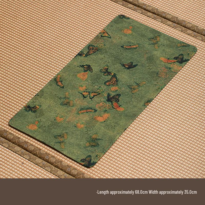 High-End Xiangyun Silk Zen Tea Mat: Waterproof Jacquard Tablecloth & Retro Runner