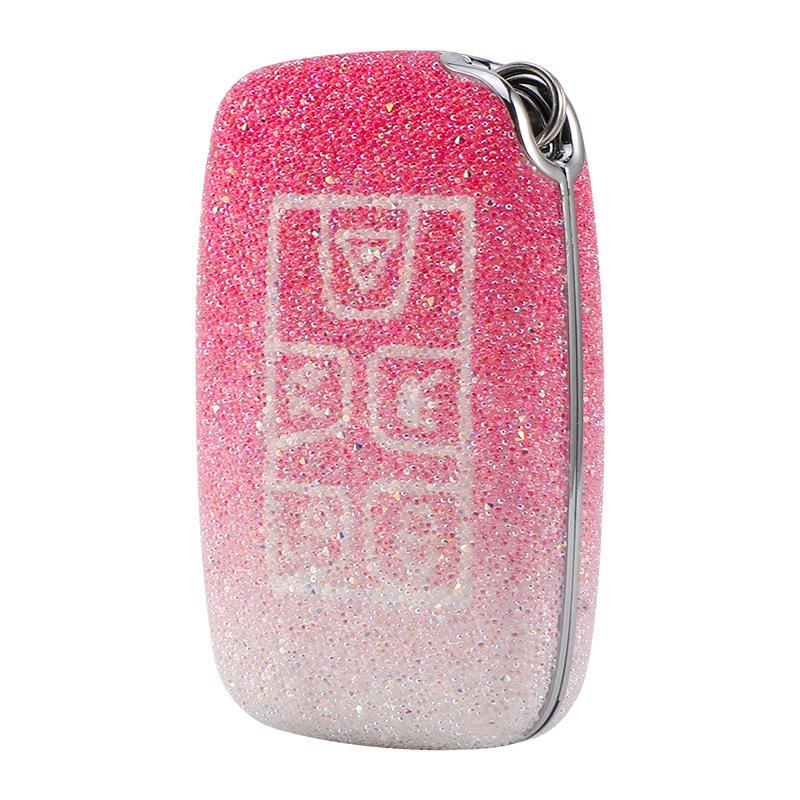 Range Rover & Jaguar Car Key Case with Diamond-Studded Buckle for Evoque, Velar, Discovery, Freelander, XFL, XEL