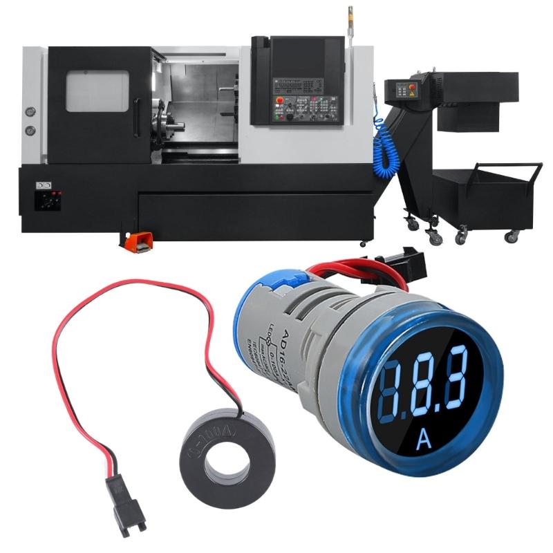 100A Current Meter 0-100A Current Monitors Digital Larger LED Screen Voltmeter Suitable for Signal Indicator Light Panel