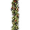 Handmade Christmas Wreath with Red Berry Florals - Door and Window Hanging Decoration