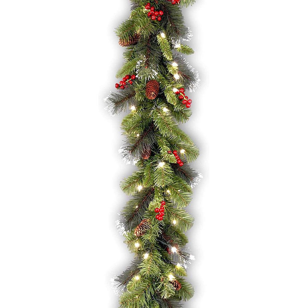 Handmade Christmas Wreath with Red Berry Florals - Door and Window Hanging Decoration