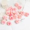 Artificial Flowers Ball Material Silk Carnation Wedding festival Decorative Wreath Home vase table Bride Brooch DIY gift props