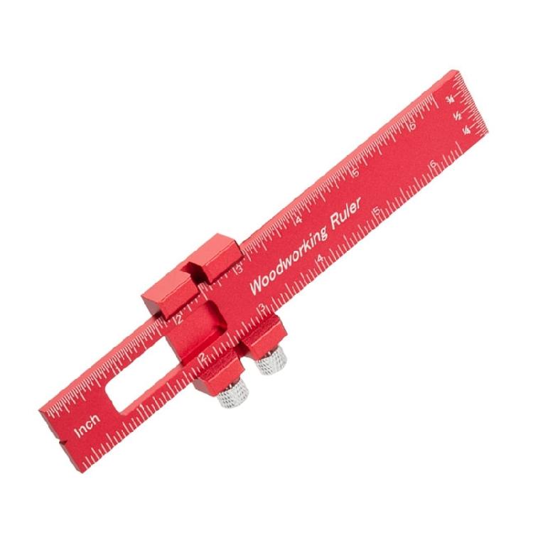 Precision Pocket Ruler 6/8/12 Inch T-Types Scribing Square Ruler Aluminum Alloy