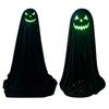 Halloween Ghost Decoration for Outdoor, Large Light Up Standing Ghost, Adjustable Spooky Black Ghost Decor for Porch, Yard Lawn