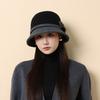 New Autumn and Winter Knitted Bucket Hat Women's Outdoor Travel Warm Fashion Basin Hat Elegant Hat