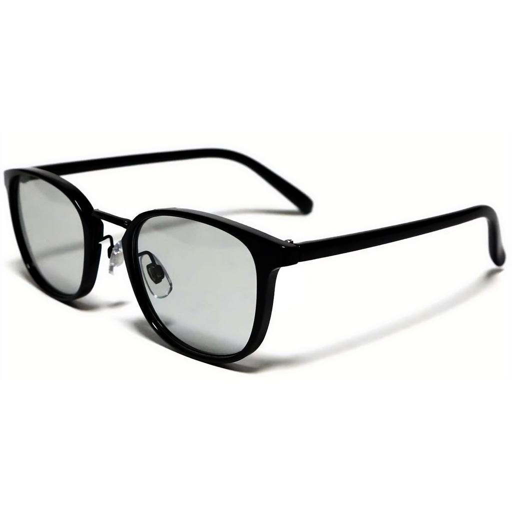 X Light Gray Fashion Wellington Full Black Full Rim Cellulose [Bliss Leather] Black/Black Sunglasses, Glasses, Style, Rim, Men's & Women's,