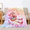 Beauty Warrior Anime Blanket King Size Beach Towel Warm Winter Blankets for Sofa Knitted Plaid Luxury Bedding Home Interior Knee