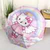 Hello Kitty,Angelic Automatic Folding Umbrella-Simple 8-Rib Design, Bright Cartoon Pattern, Durable Iron Frame, Suitable For Travel, Outdoor