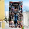 Messi Personalized Text Beach Towel Soft Durable Quick-Dry Suitable for Swimming Gym Camping Yoga Vacation