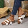 Wedge Sandals for Women Slip On Slides Cork Platform Heeled Sandal Comfort Summer Beach Shoes Women's Open Toe Thick Sole Sandals Casual Dressy Slides