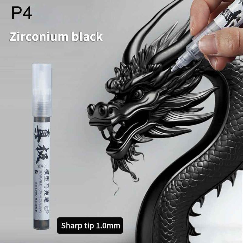 8 Colors Metallic Marker Pen 1Mm Diy Reflective Paint Pen Permanent Gold Silver Marker Touch Up School Model Painting Marking