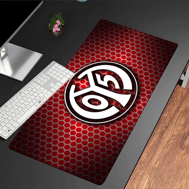 Mainz Fußball Wappen Mauspads, Gaming Mauspads, Tastaturpads, Schreibtischdekoration für Computer Notebook Fan Geschenk Geburtstagsgeschenk